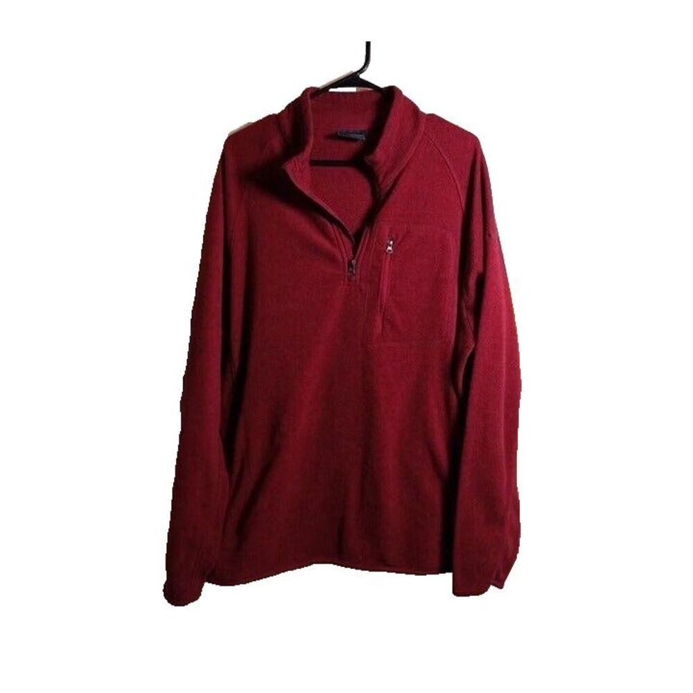 Filed and Stream Men's Size XL Red Fleece Pullover‎ Sweater